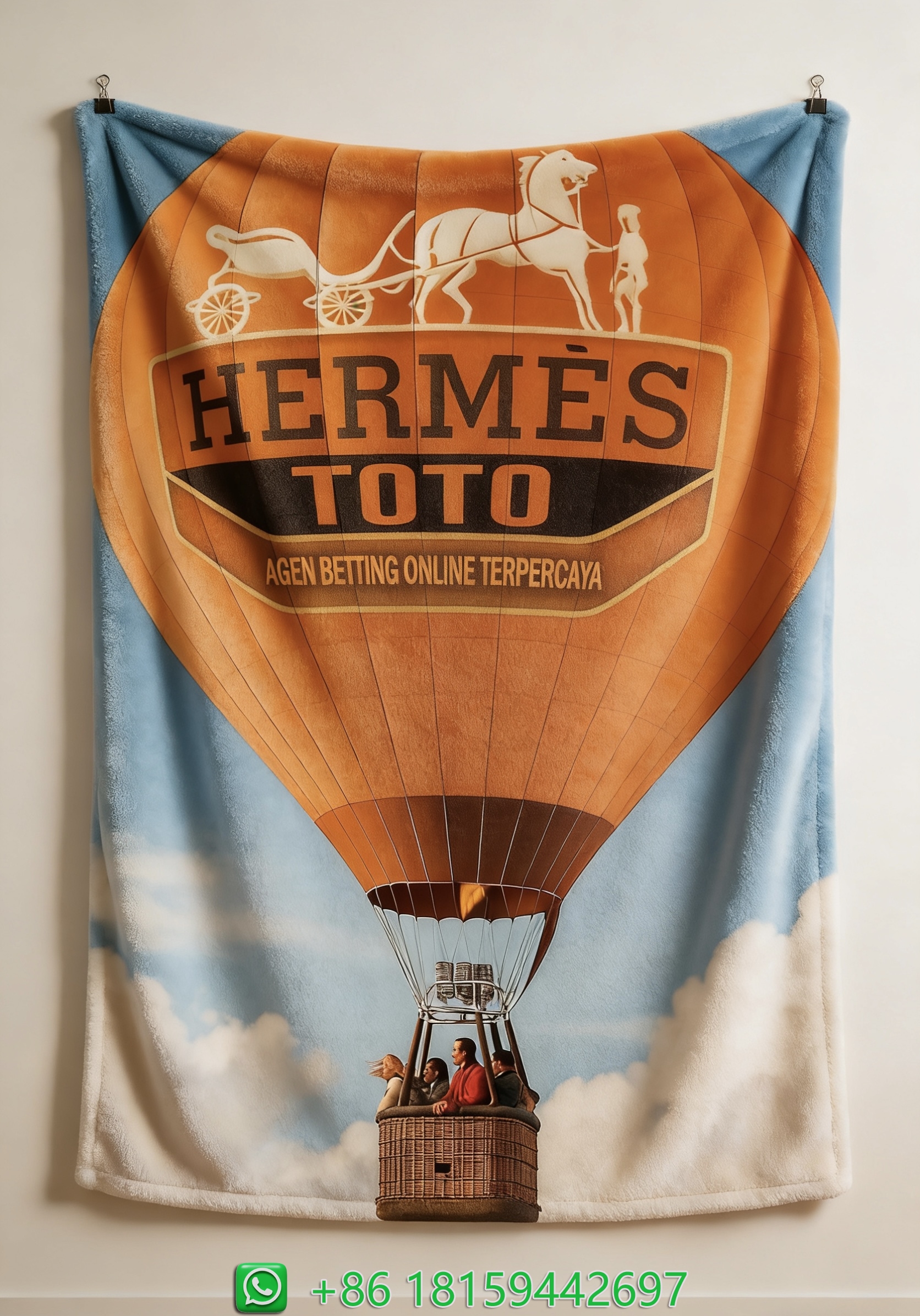 Hermes Throw Blankets